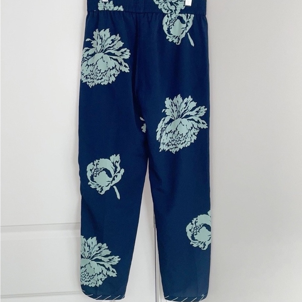 Floral Kids Bottoms in Blue and Green